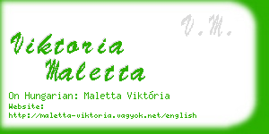 viktoria maletta business card